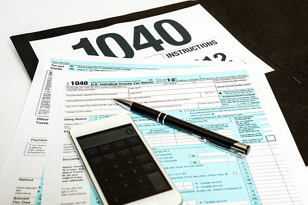 istock Tax Form 1040 for 2012 172391902