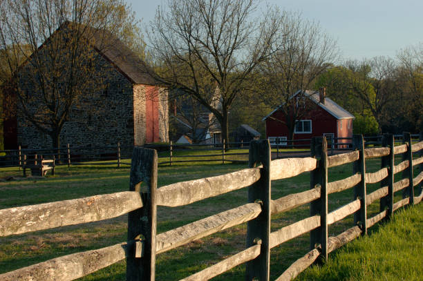 istock Fence and House at Peter Wentz Farm 172391974