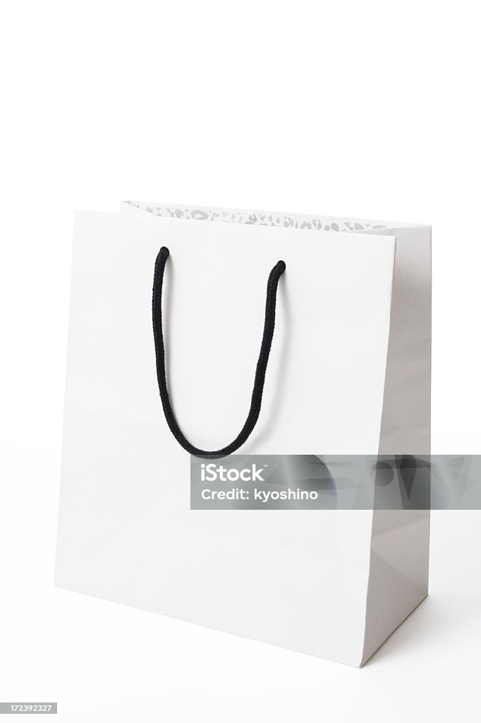 ブランク白のショッピングバッグ - カットアウトのロイヤリティフリーストックフォト