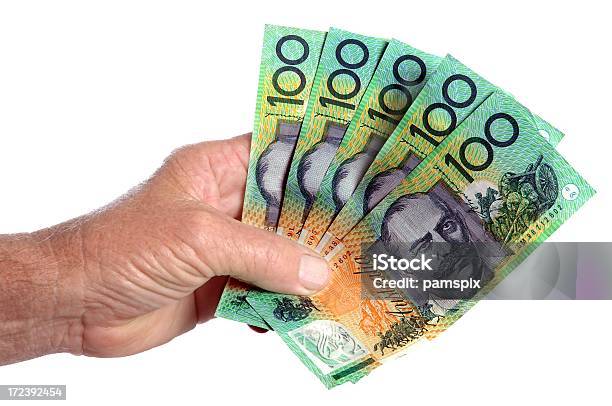 Australische Bargeld In Der Hand Stockfoto und mehr Bilder von Menschliche Hand - Menschliche Hand, Geldschein, Australische Währung