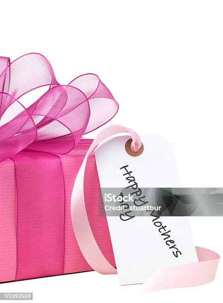 Isolated Mothers Day Present Stock Photo - Download Image Now - Breast Cancer Awareness, Breast Cancer Awareness Ribbon, Copy Space