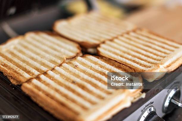 Grilled Cheese Sandwiches Stock Photo - Download Image Now - Appliance, Cheese, Cheese Sandwich