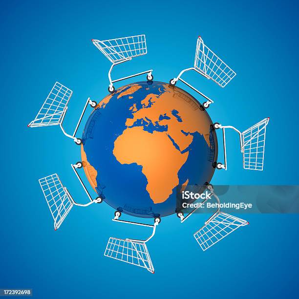 Globalnej Gospodarki Europa I Afryka Xxl - zdjęcia stockowe i więcej obrazów Handel detaliczny - Handel detaliczny, Koszyk sklepowy, Wóz