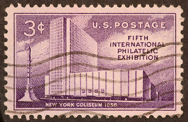 istock New York Coliseum stamp 1956 172392867