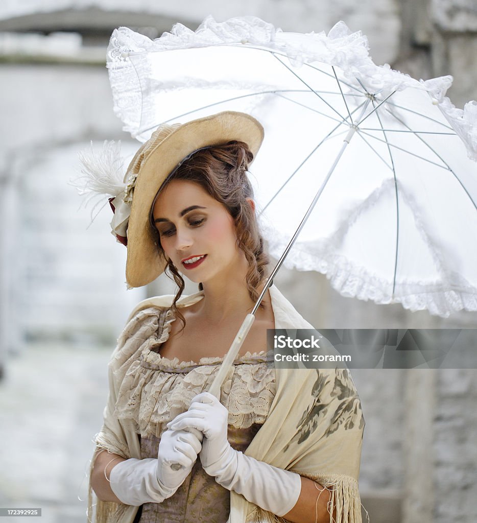 Stile vittoriano bellezza - Foto stock royalty-free di Cappello