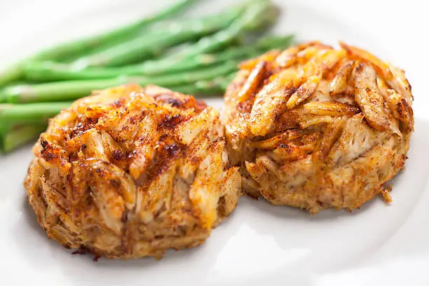 Photo of Crab Cakes with Asparagus