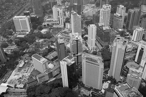 Kuala Lumpur City Centre with many of its tall buildings