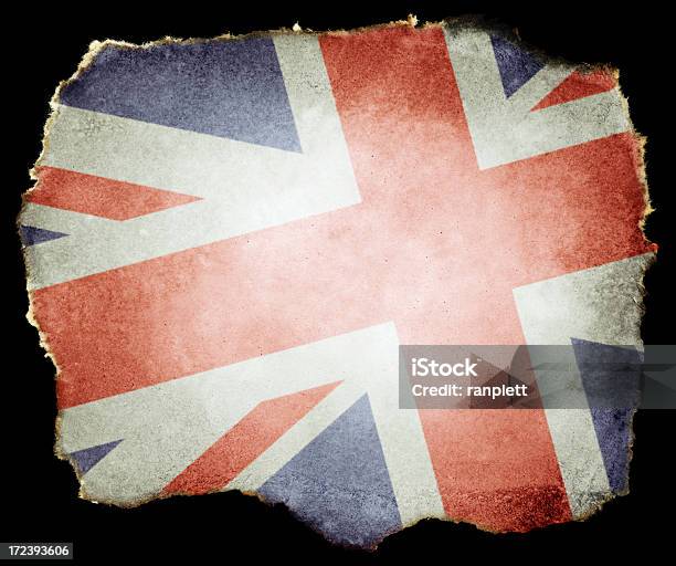 Reino Unido Bandera De Papel Rasgado Xxl Foto de stock y más banco de imágenes de Anticuado