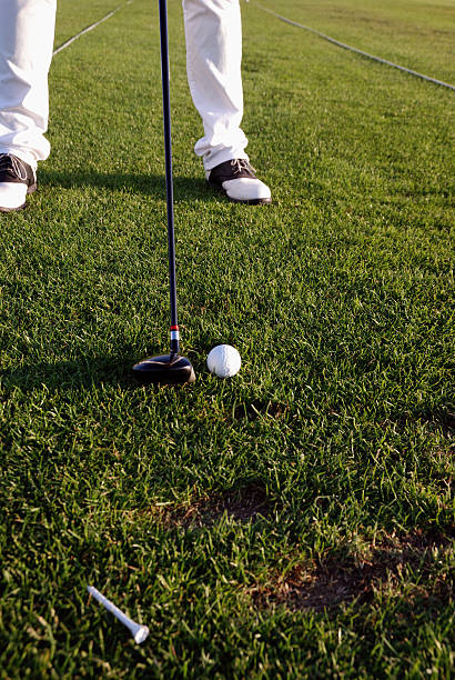golf detail at sunset