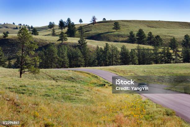 País De Automóvil Foto de stock y más banco de imágenes de Carretera de campo - Carretera de campo, Coche de época, Dakota del Sur