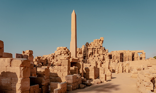 Karnak Temple on the banks of the Nile in Karnak near Luxor