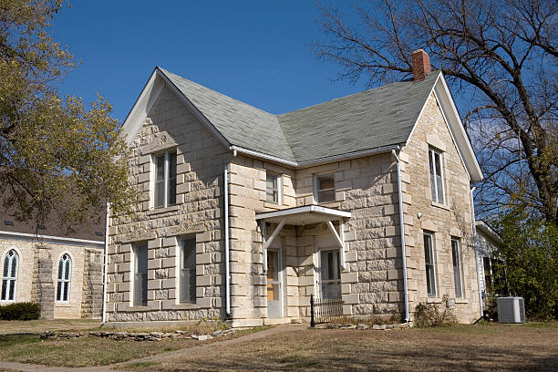 istock Old Stone House Kansas Town 172395900