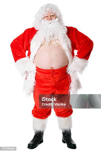 Santachef Stockfoto und mehr Bilder von Weihnachtsmann - Weihnachtsmann, Ganzkörperansicht, Dick