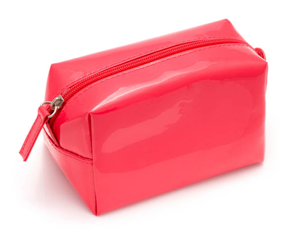 bolso rosa cosméticos - cosmetic bag fotografías e imágenes de stock