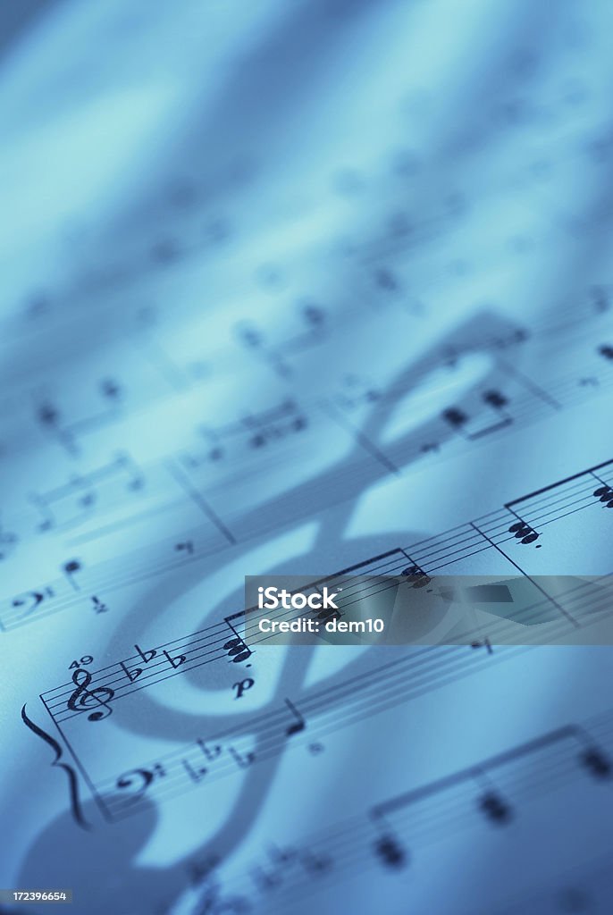 Note musicali - Foto stock royalty-free di Sfondi