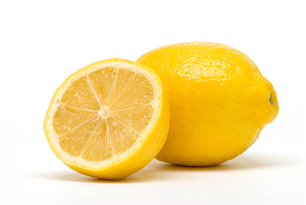 lemon fruit isolated on white background. with clipping path.