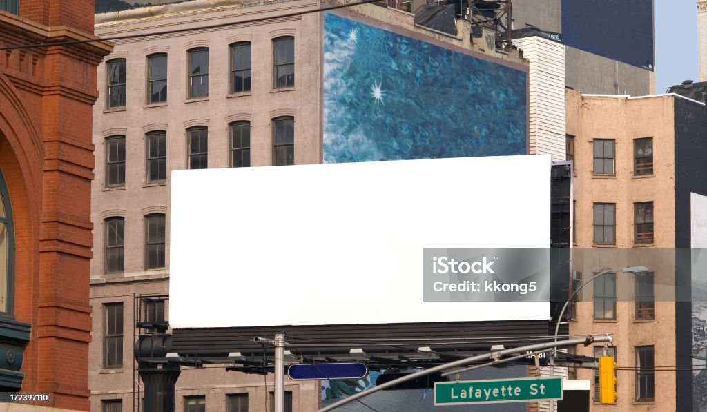 Publicidade outdoor espaço em Manhattan New York - Royalty-free Painel Publicitário Foto de stock