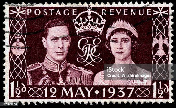 Coroação Casal Selo Postal - Fotografias de stock e mais imagens de Reino Unido - Reino Unido, Selo Postal, Rainha - Pessoa Real
