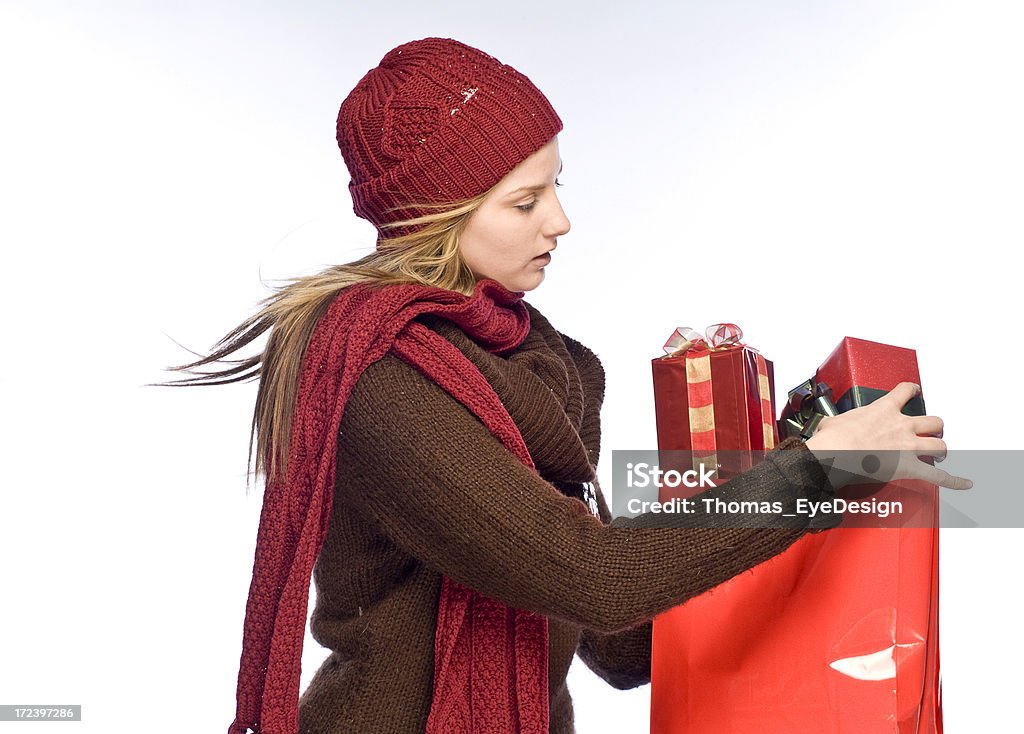 Winter Shopping - Foto de stock de Adulto royalty-free