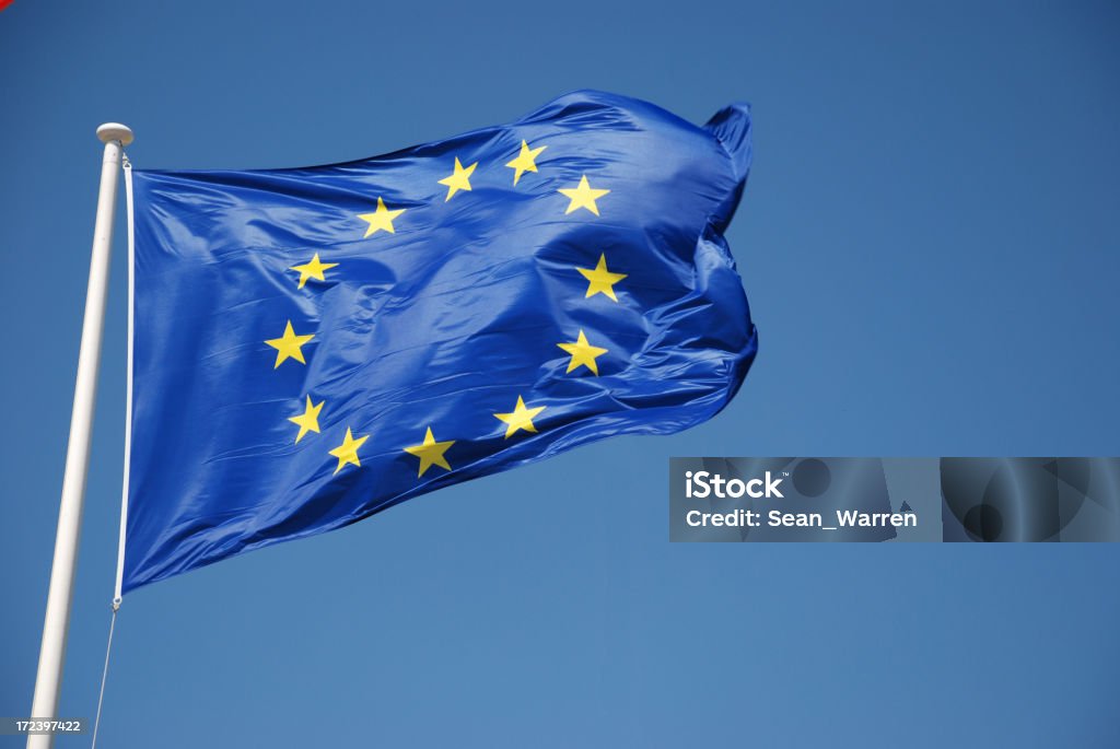 Bandeira da União Europeia - Foto de stock de Bandeira royalty-free