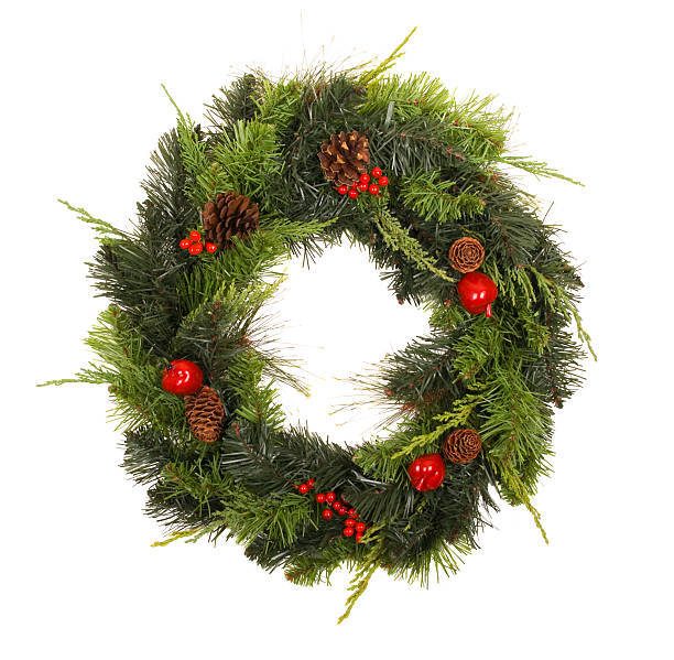 istock Wreath with pinecones and  berries 172397853
