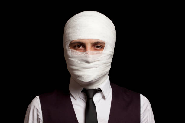 istock Young Man Wrapped in Bandage 172397936