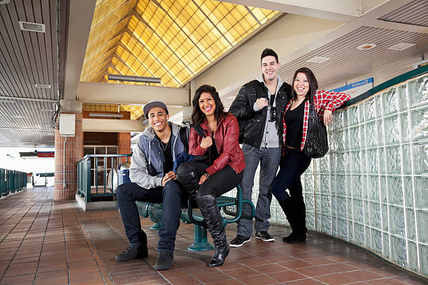 istock Group of young adults at train station 172398242