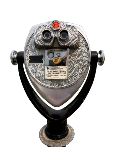 A coin operated viewing machine.