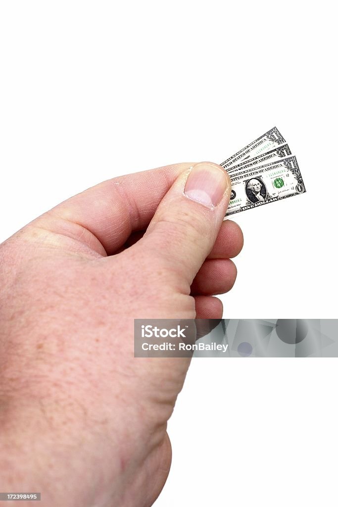 Tres pequeños dólares - Foto de stock de Billete de banco libre de derechos