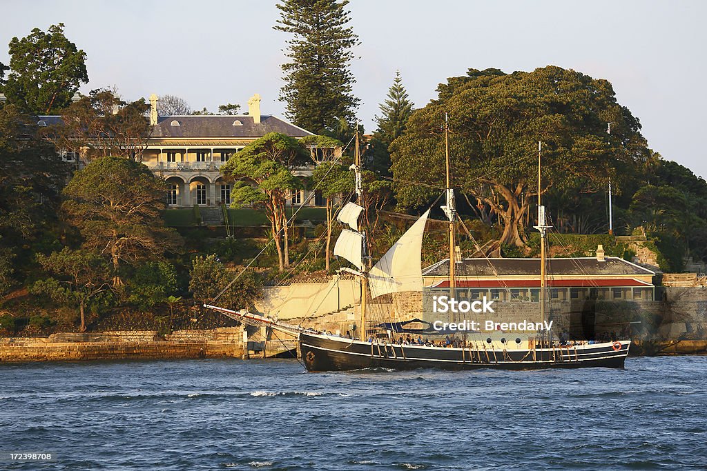 Barcos à vela no Sydney - Foto de stock de Antigo royalty-free