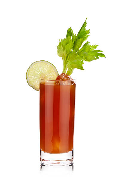 Bloody Mary Bloody Mary Cocktail Isolated on White Background. bloody mary stock pictures, royalty-free photos & images