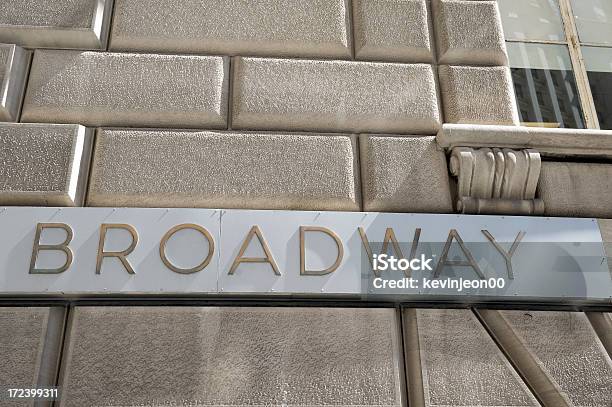 Broadwayschild Stockfoto und mehr Bilder von Alphabet - Alphabet, Außenaufnahme von Gebäuden, Bauwerk