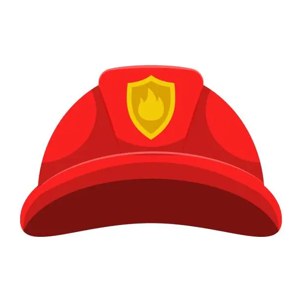 Vector illustration of Vector fireman helmet