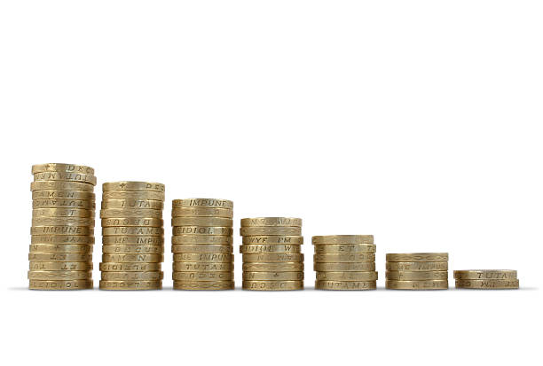 Coin Stack Shrinking 20+ Shrinking Pound Sterling Stock Photos, Pictures & Royalty-Free ...