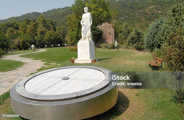 Statue Of Aristotle Compass Stock Photo - Download Image Now - Aristotle, Halkidiki, Public Park