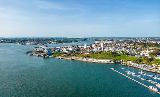 Devonport naval base area of Plymouth