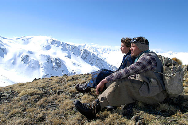 istock Winter Landscape whit Man & Woman 172400422