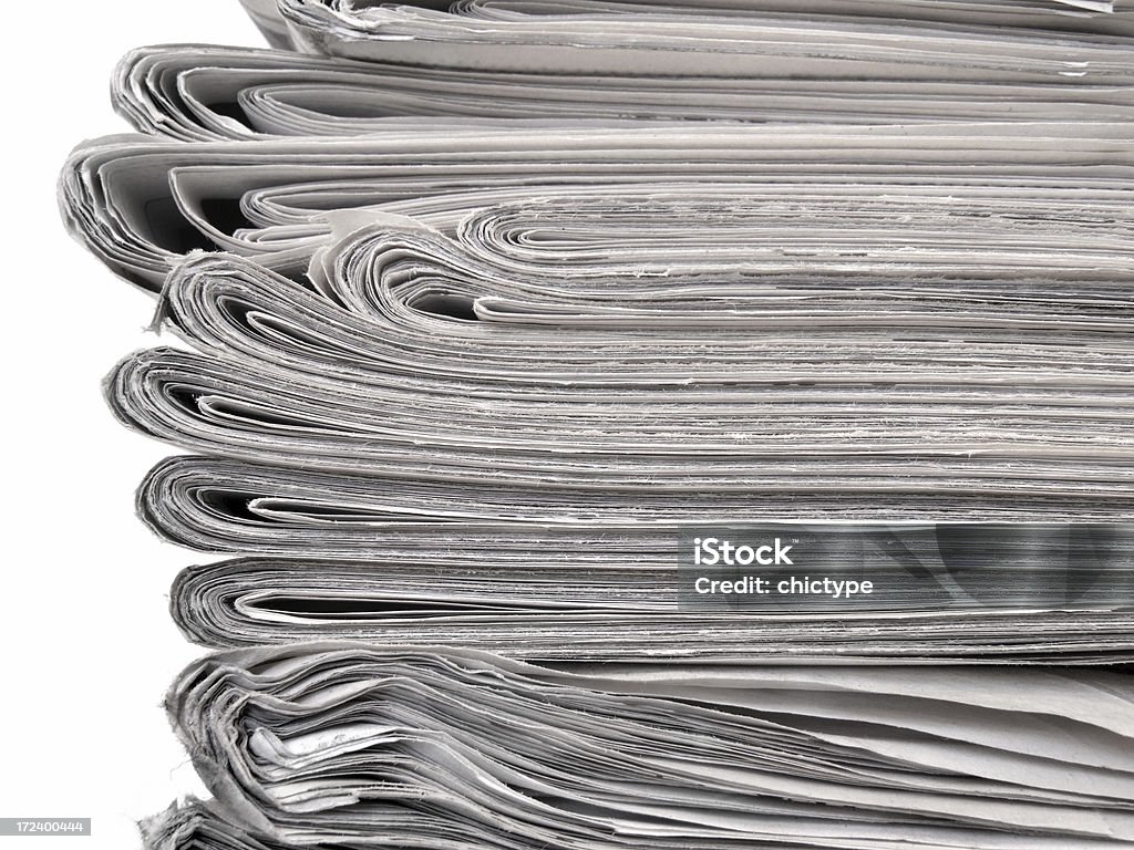 Pile de journaux - Photo de Affaires libre de droits