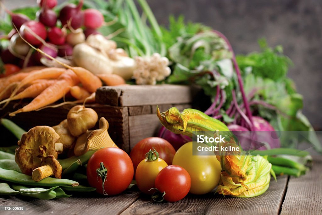Farmer's Market-Verdure - Foto stock royalty-free di Alimentazione sana