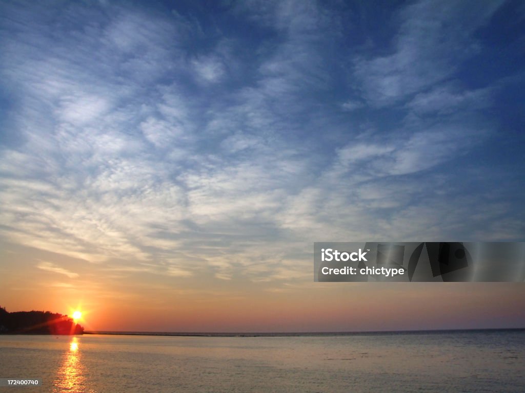 Pôr do sol ou nascer do sol - Royalty-free Amanhecer Foto de stock