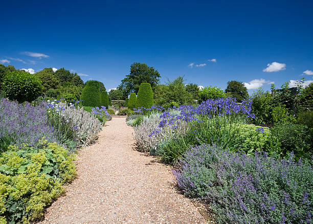 Mottisfont Abbey Garden  mottisfont stock pictures, royalty-free photos & images