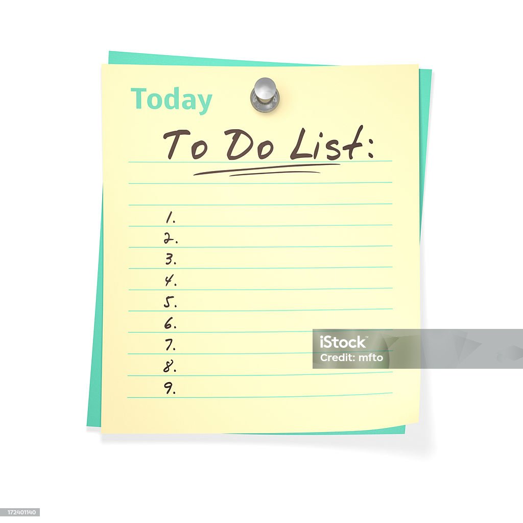 Lista A Fazer - Royalty-free Agenda Pessoal Foto de stock