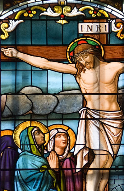 Crucifixion de Jesus Cristo - fotografia de stock