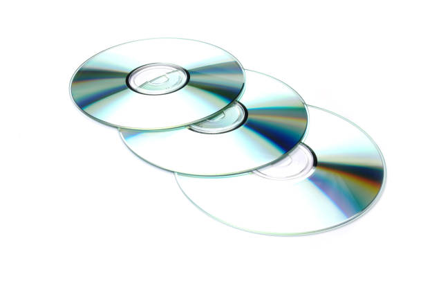 Blank CD/DVD Isolated on White Background stock photo