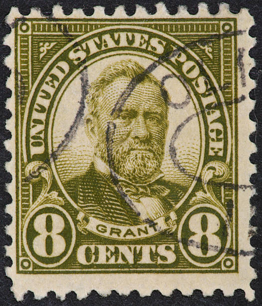 grant znaczek pocztowy 1922 - symbol president ulysses s grant usa zdjęcia i obrazy z banku zdjęć