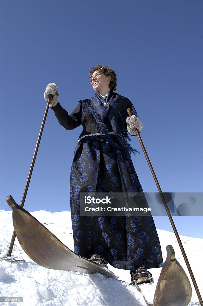 Frau alten Stil - Lizenzfrei Aktivitäten und Sport Stock-Foto