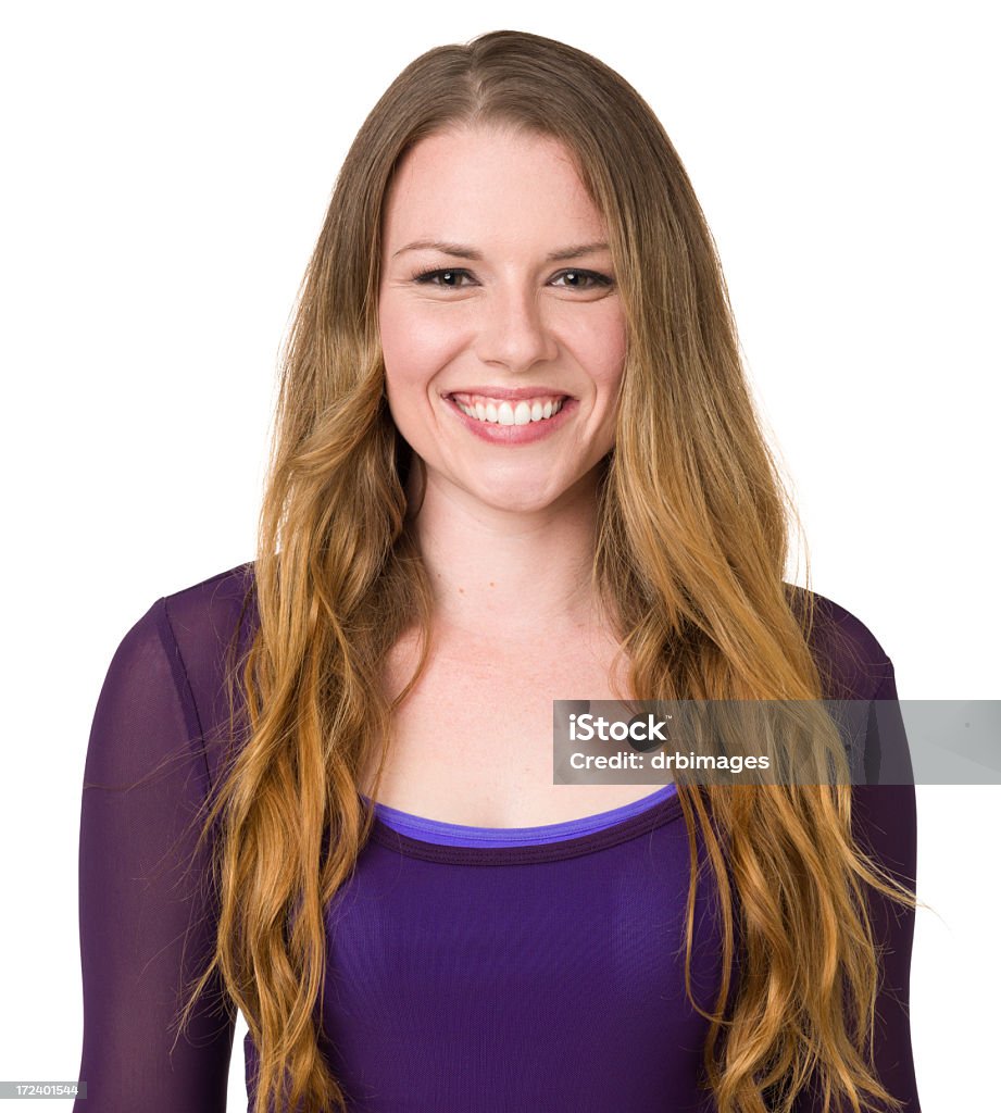 Feliz sorridente Mulher jovem Retrato da cintura - Royalty-free 20-29 Anos Foto de stock