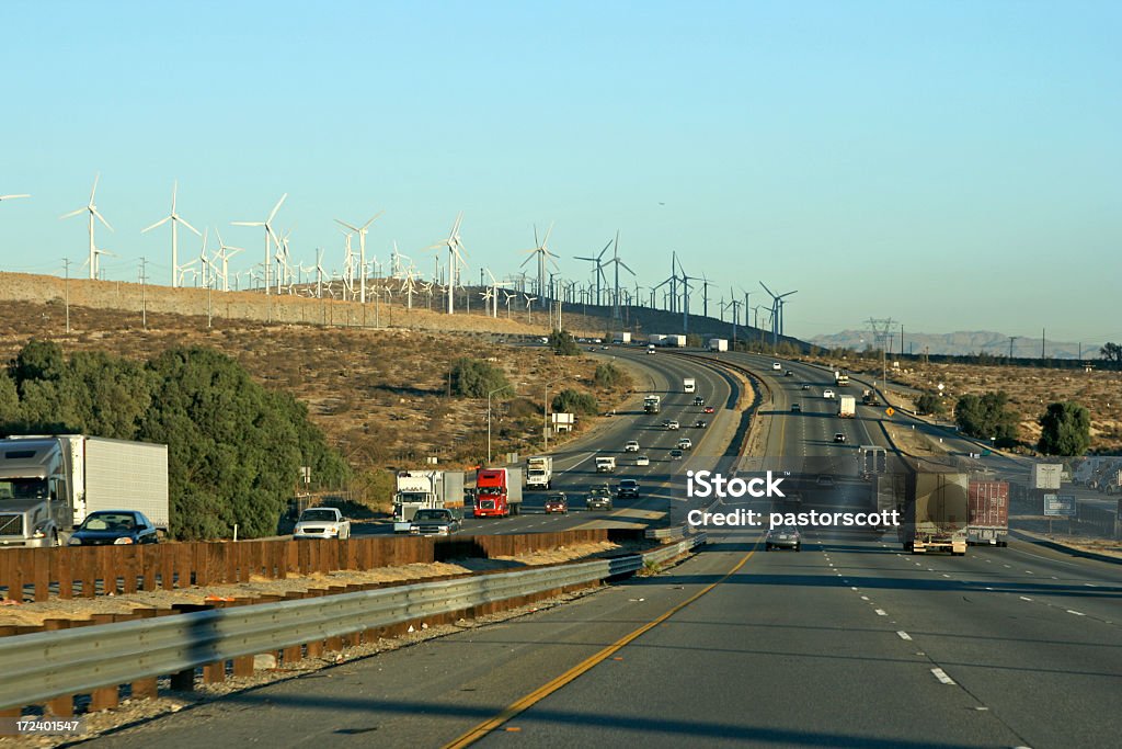 Windpower passeio ao pôr do sol para - Foto de stock de Califórnia royalty-free