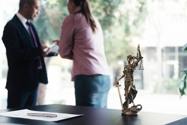 istock Lawyer and client having a business meeting 1724018867