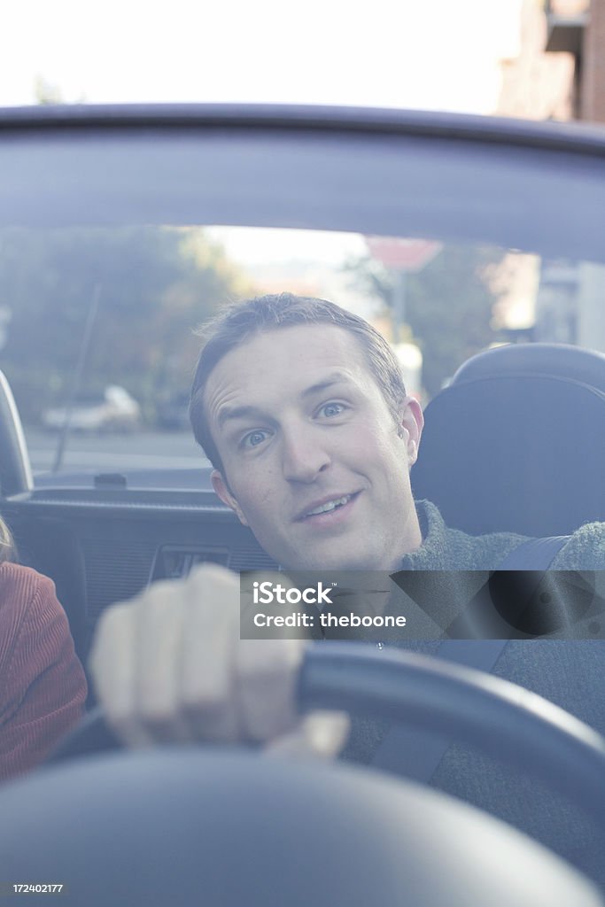 Junger Mann fahren - Lizenzfrei Fahren Stock-Foto
